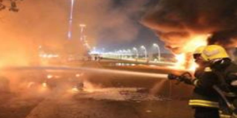 اندلاع حريق في مطار الملك خالد الدولي بالرياض